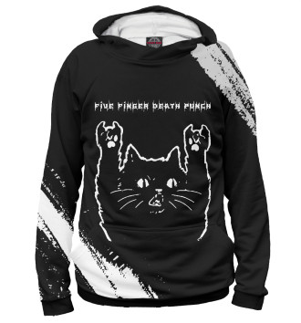 Мужское Худи Five Finger Death Punch Cat