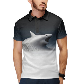 Мужское Рубашка поло Snow shark