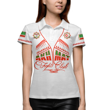 Женское Рубашка поло Akhmat Fight Club White