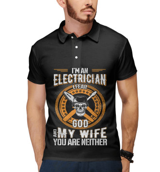 Мужское Рубашка поло Электромонтёр