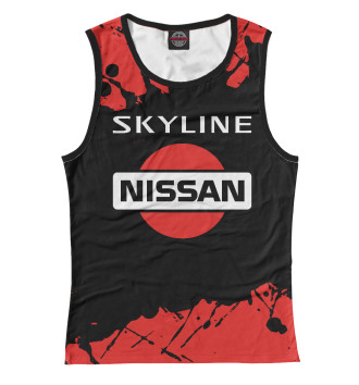 Женская Майка Nissan Skyline - Брызги