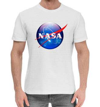 Мужская Хлопковая футболка NASA