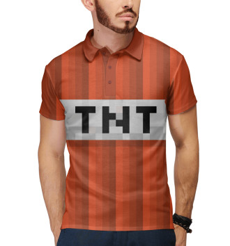 Мужское Рубашка поло Minecraft TNT