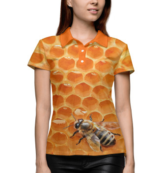 Женское Рубашка поло Пчёлки
