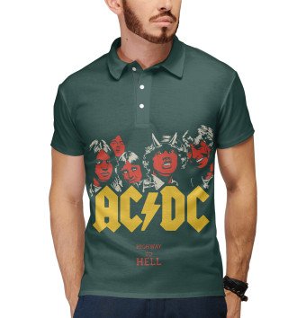 Мужское Рубашка поло AC/DC Highway to Hell