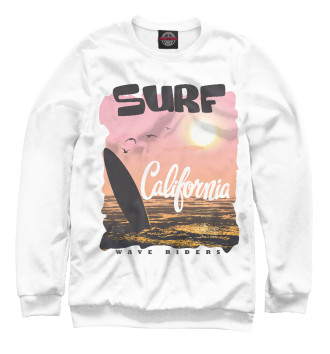 Женский Толстовка Surf California
