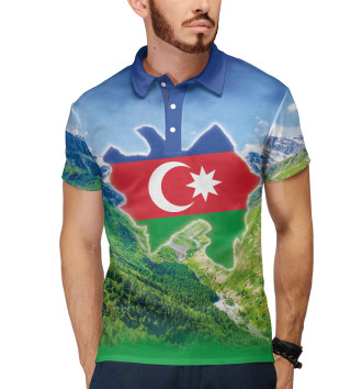 Мужское Рубашка поло Горы Азербайджана