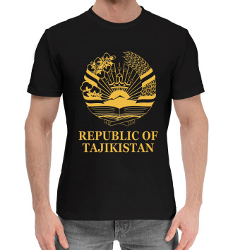 Мужская Хлопковая футболка Republic of Tajikistan