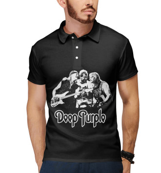 Мужское Рубашка поло Deep Purple