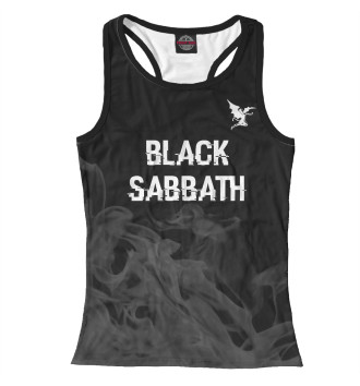 Женская Майка борцовка Black Sabbath Glitch Black