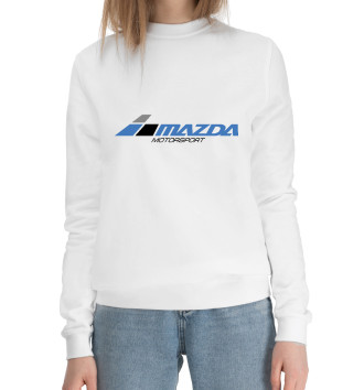 Женский Хлопковый свитшот Mazda motorsport