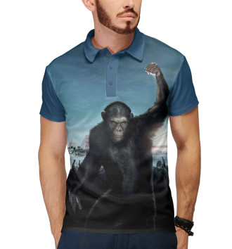 Мужское Рубашка поло Восстание планеты обезьян