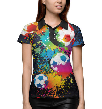 Женское Рубашка поло Футбол