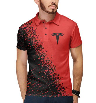 Мужское Рубашка поло Tesla / Тесла