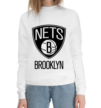 Женский Хлопковый свитшот Brooklyn Nets