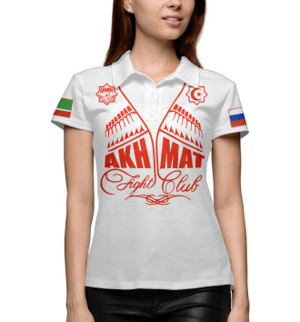 Женское Рубашка поло Fight Club Akhmat White
