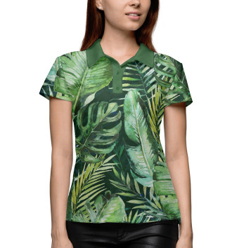 Женское Поло Тропические пальмы