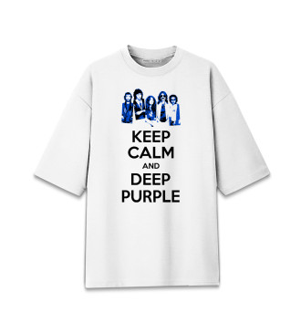 Женская Хлопковая футболка оверсайз Слушай Deep Purple