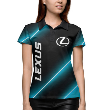 Женское Рубашка поло Lexus Неоновые Лампы