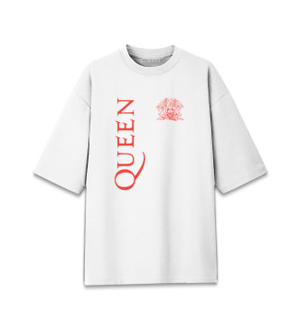 Мужская Хлопковая футболка оверсайз Queen