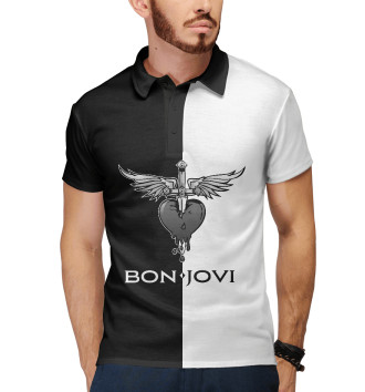 Мужское Рубашка поло Bon Jovi