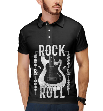 Мужское Рубашка поло Rock'n'Roll