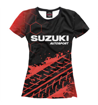 Футболка для девочек Сузуки | Autosport | Следы