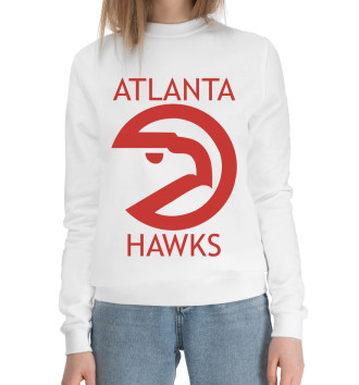 Женский Хлопковый свитшот Atlanta Hawks