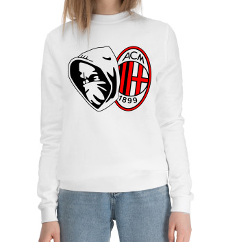 Женский Хлопковый свитшот AC Milan