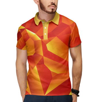 Мужское Рубашка поло Orange Abstract