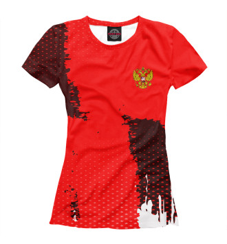 Женская Футболка Russia Sport Uniform