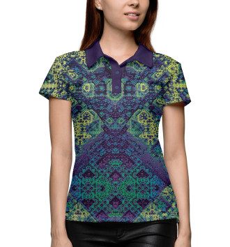 Женское Рубашка поло square fractal