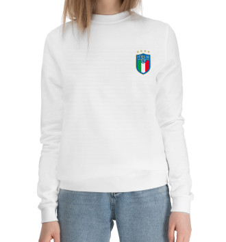 Женский Хлопковый свитшот Сборная Италии