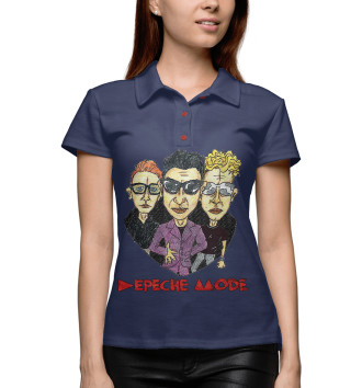 Женское Рубашка поло Dtpeche Mode