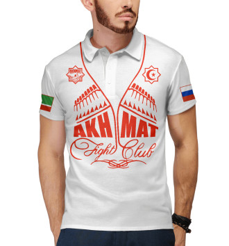 Мужское Рубашка поло Fight Club Akhmat White