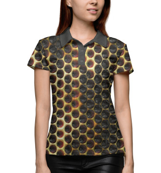 Женское Рубашка поло Сладкая одежда из пчелиных сот