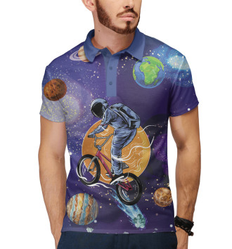 Мужское Рубашка поло Space bicycle