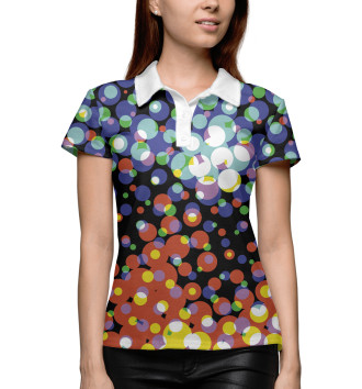 Женское Рубашка поло Color pattern