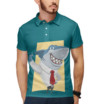 Мужское Рубашка поло Деловая акула