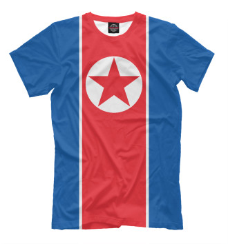 Мужская Футболка Флаг Северной Кореи