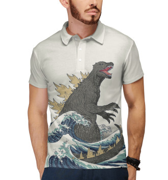 Мужское Рубашка поло Godzilla