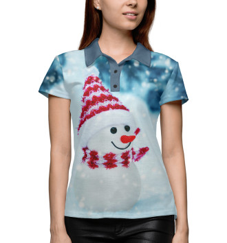 Женское Рубашка поло Snowman