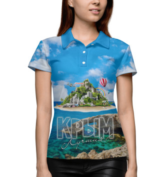 Женское Рубашка поло Крым лучший!