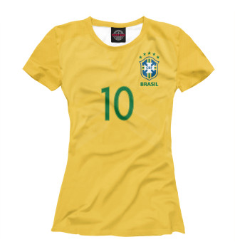 Футболка для девочек Неймар Форма Сборной Бразилии