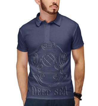 Мужское Рубашка поло Deep sea