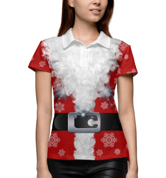 Женское Рубашка поло Дед мороз