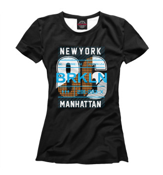 Футболка для девочек Бруклин Нью-Йорк