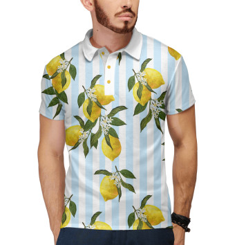 Мужское Рубашка поло Лимоны