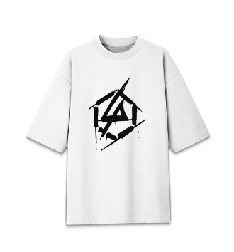Мужская Хлопковая футболка оверсайз Linkin park