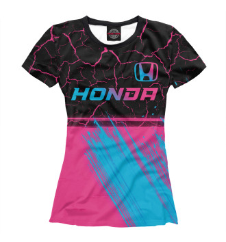 Женская Футболка Honda Neon Gradient